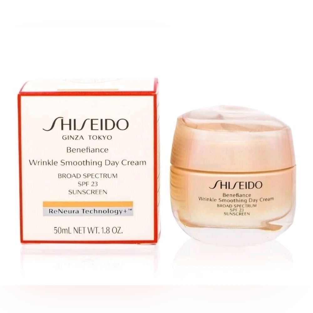 Shiseido Benefiance Wrinkle Smoothing Cream SPF23 50ml/ 1.8oz  NEW In  BOX